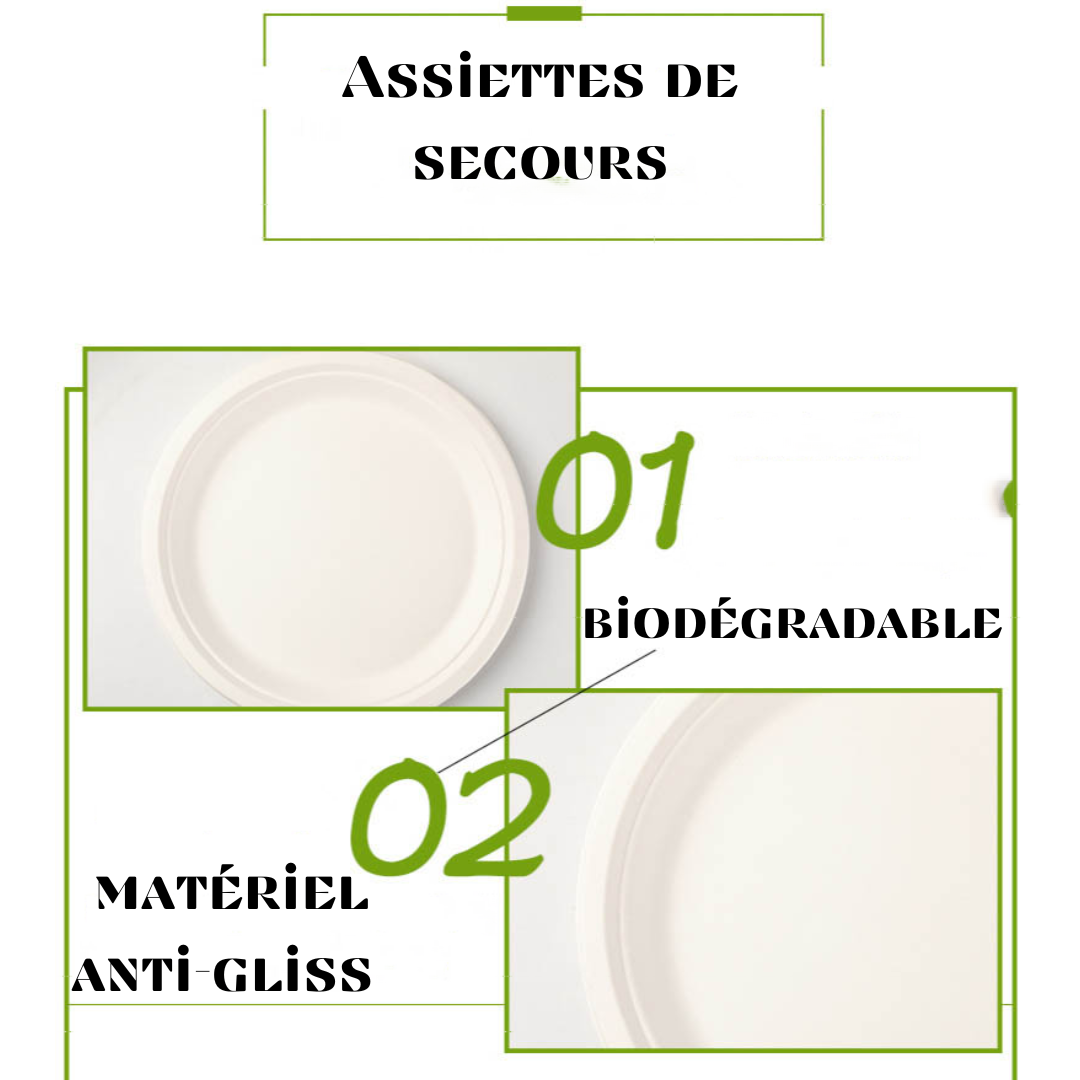 Assiettes de secours