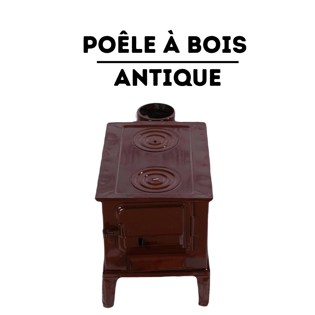 Poêle à bois antique